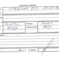 Анализ мочи